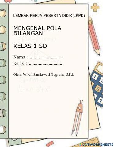 Mengenal Pola bilangan