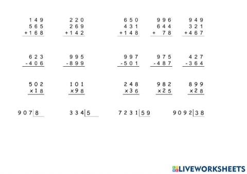 Prova inicial operacions 6è