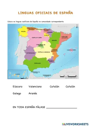 Linguas oficiais España