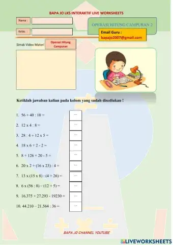 Operasi Hitung Campuran 2