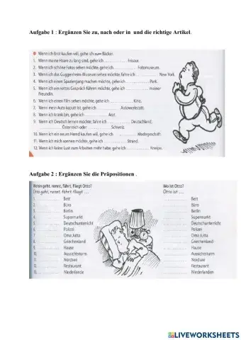 Grammatik Lokale Präpositionen A2 0609