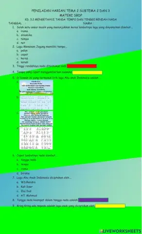 Penilaian sbdp t2 st2 dan 3 kd 3.2