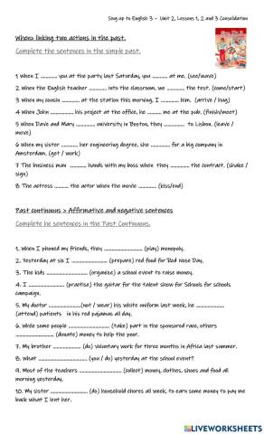 Sign up to English 3 - Unit 2 practice