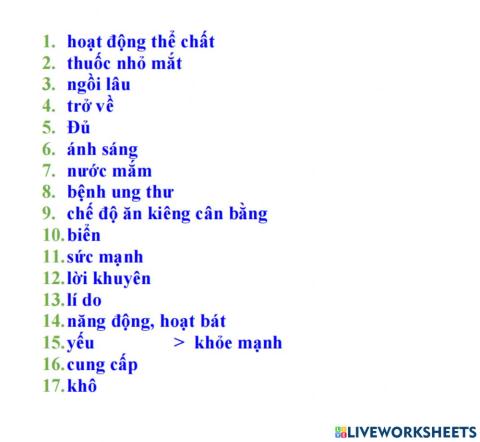 Unit 2: Health- Part D-Reading