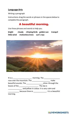 Descriptive Paragraph