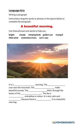 Descriptive Paragraph