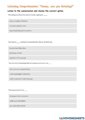 Listening Comprehension