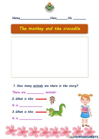 The monkey and the crocodile
