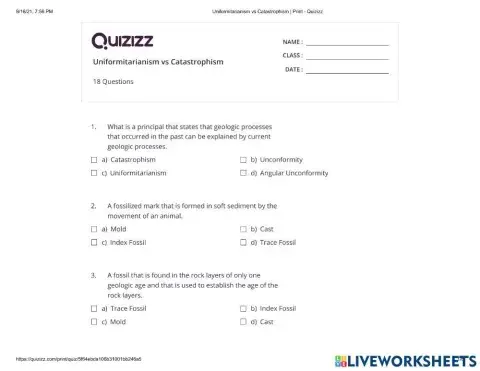 Analyzing the rock and fossil records