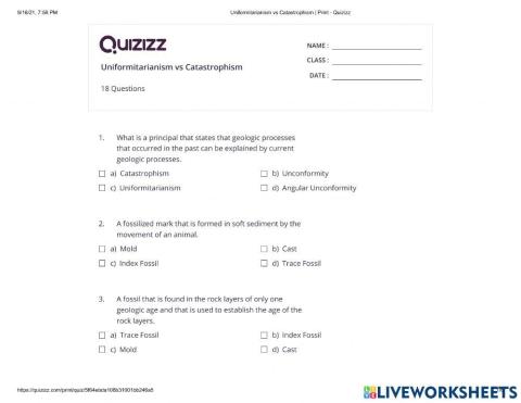 Analyzing the rock and fossil records