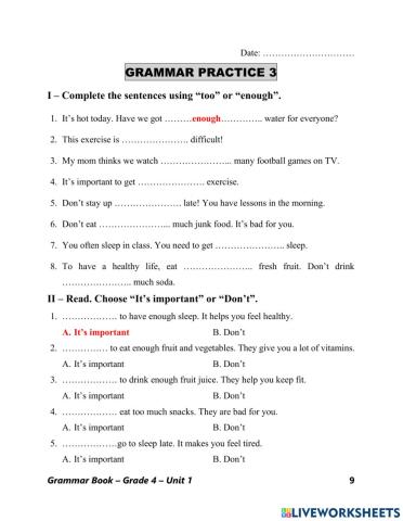 Grade 4-Grammarbook-Week 2-Grammar2