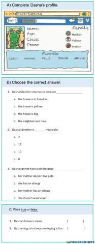 Reading exercises p.1
