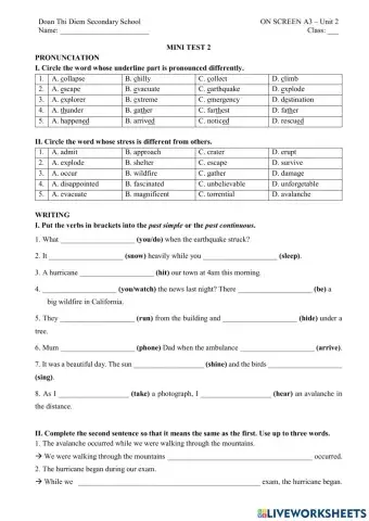 8S2 - mini test module 2