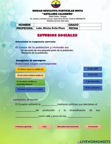 Censo de poblacion y vivienda