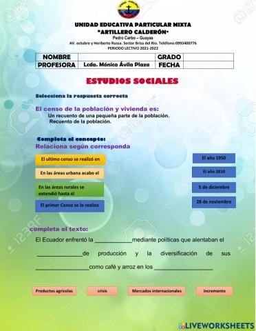 Censo de poblacion y vivienda