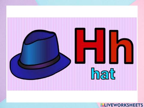 Listen and repeat: letter H-h