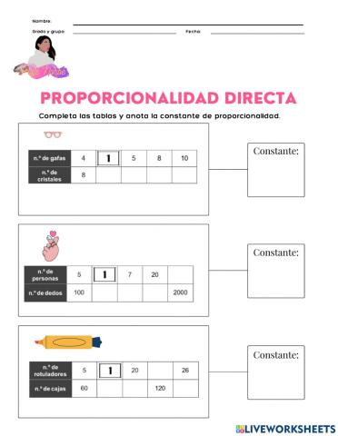 Proporcionalidad directa