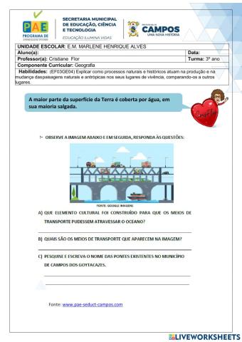 Mudança na paisagem