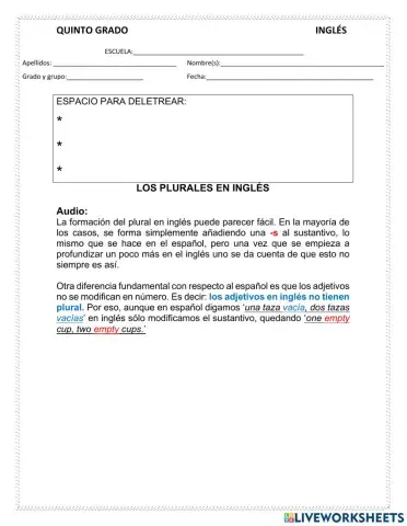 Ejercicio 5to & 6to grado - 09-20