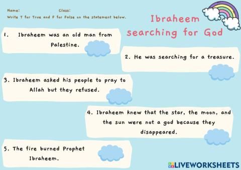 Ibraheem searching for god