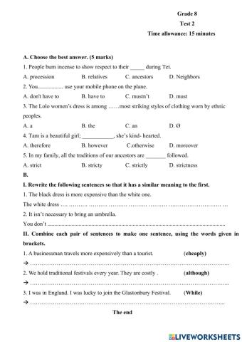 E8  - 15 minutes - test 2