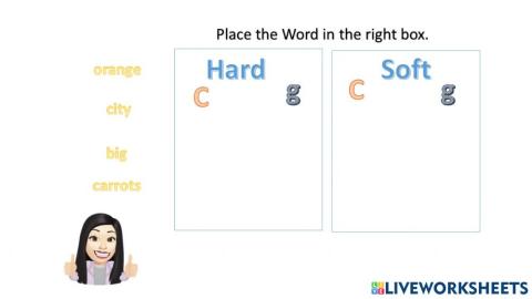 Hard and soft c and g