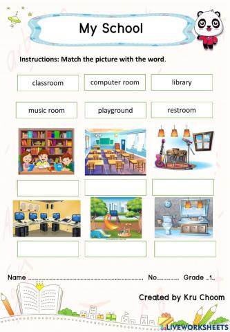 Places in School by Kru Choom