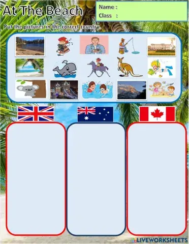 Year 2 Unit 9 At the Beach: Country (Reading)