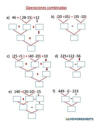 Operaciones combinadas