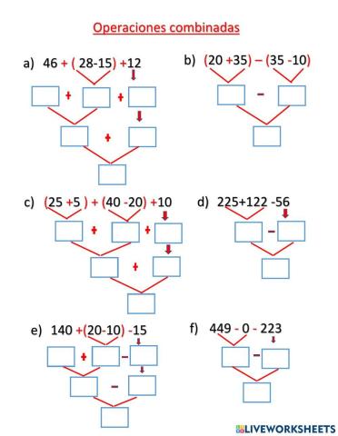 Operaciones combinadas