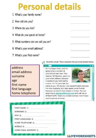 Prepare 3-Unit 1-Vocabulary-Personal details