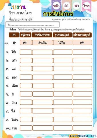 การผันอักษร 1