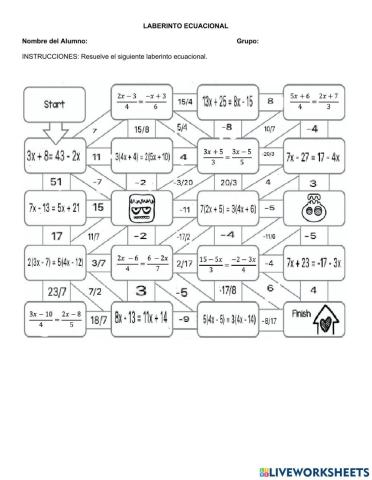 Ecuaciones de Primer Grado