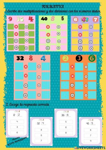 Relación de la División y la Multiplicación