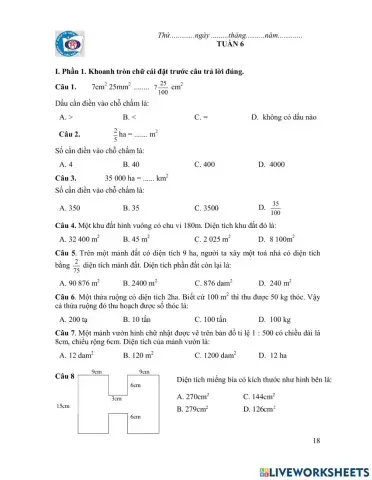 BTCT Toán- tuần 6