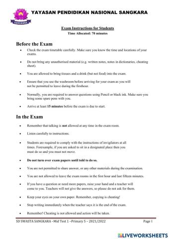 Soal bahasa Indonesia