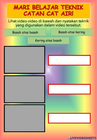 Mari Belajar Teknik Catan Cat Air!