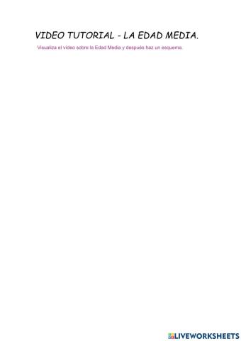 Vídeo sobre La Edad Media