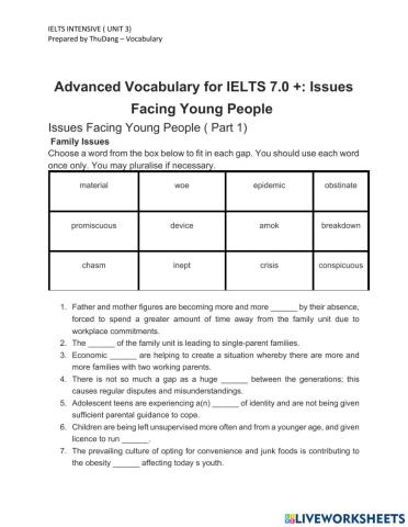 IELTS Vocabulary
