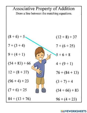 Associative property of addition