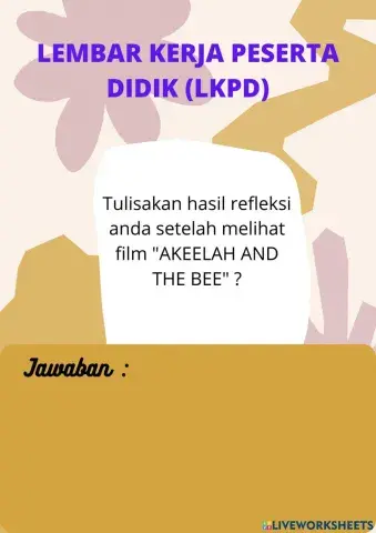 LKPD Percaya diri