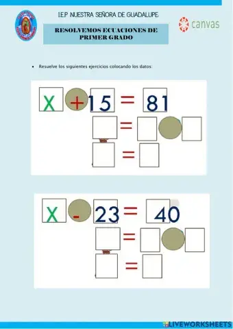 Resolvermos ecuaciones de primer grado