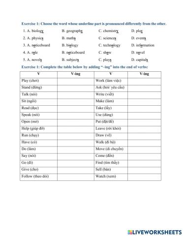 Sheet unit 2 ls 3 gr 6