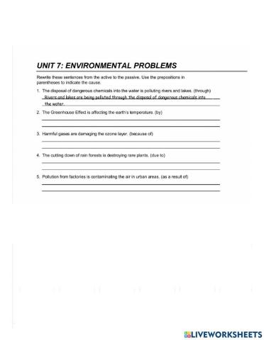 Present continuous passive voice with prepositions
