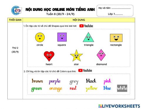 Week 8- Hướng dẫn học online