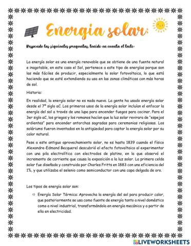 Energía Solar