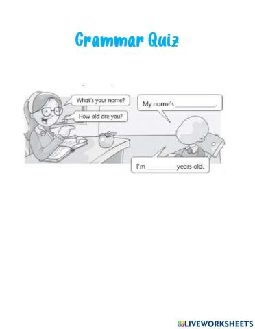Grammar quiz sep 17th