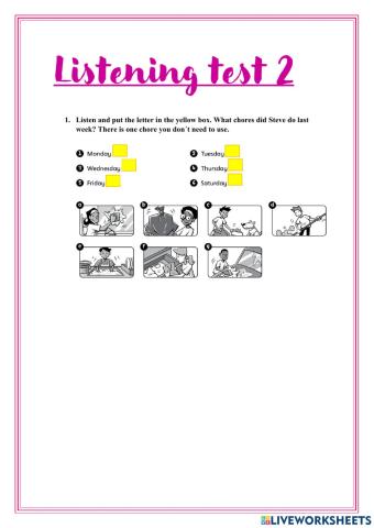 Listening test 2