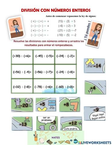 División de números enteros