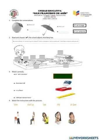 Examen de primer quimestre